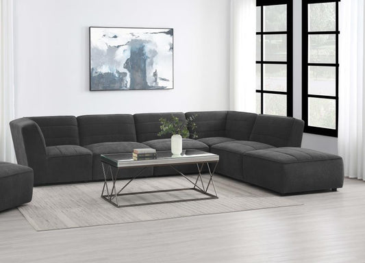 Sunny 6pc. Sectional Dark Charcoal